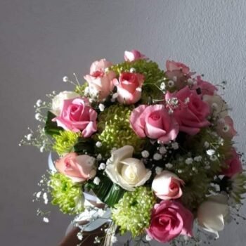Pink Garden Bridal Bouquet