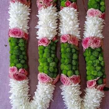 Green & White Wedding Haar