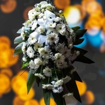 White Memorial Flower Bouquet