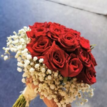 Classic Red Bridal Bouquet