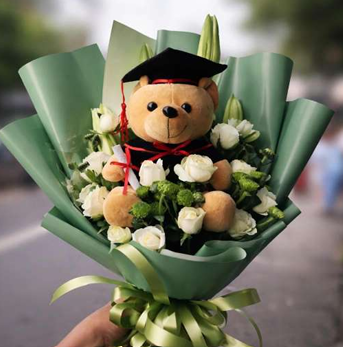 Teddy Bear Flower Bouquet