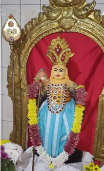 Prayer Statue Flower Decoration