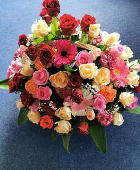 Premium Mixed Roses Centerpiece