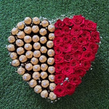 Heart Ferrero Roses