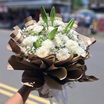 White Lily Celebration Bouquet